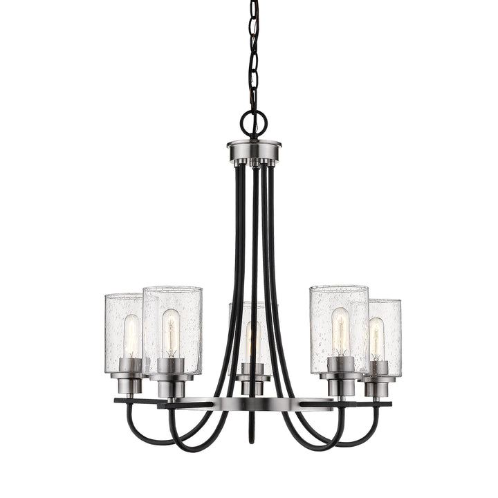 Millennium Clifton 3505-MB/BN Chandelier Light - Matte Black/Brushed Nickel