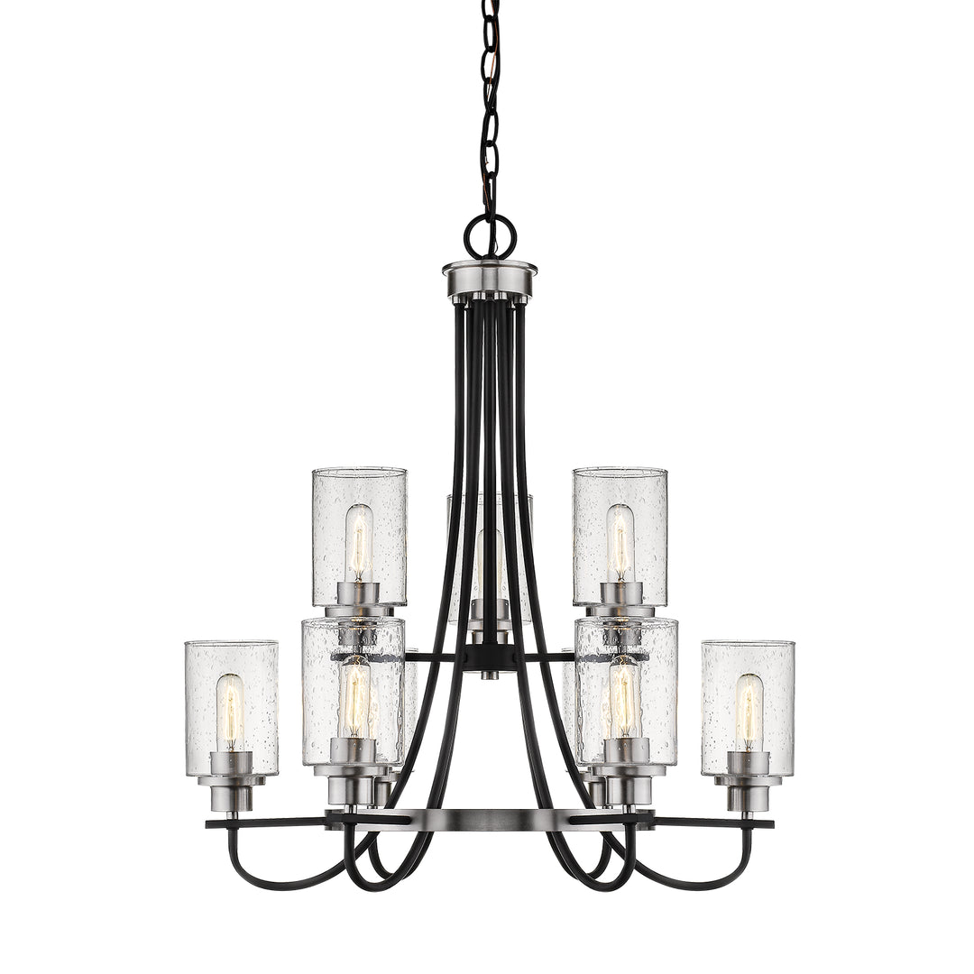 Millennium Clifton 3509-MB/BN Chandelier Light - Matte Black/Brushed Nickel