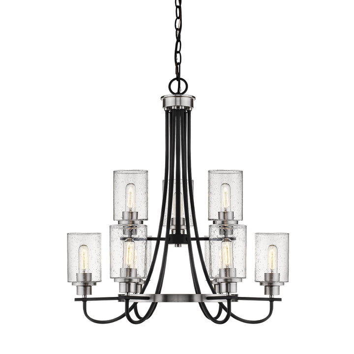 Millennium Clifton 3509-MB/BN Chandelier Light - Matte Black/Brushed Nickel