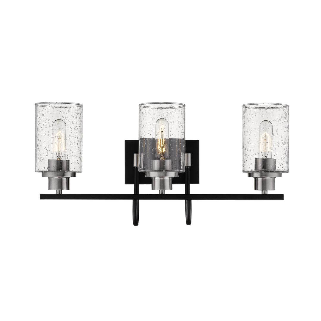 Millennium Clifton 3513-MB/BN Bath Vanity Light 24 in. wide - Matte Black/Brushed Nickel