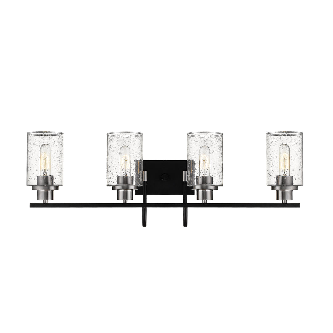 Millennium Clifton 3514-MB/BN Bath Vanity Light 32 in. wide - Matte Black/Brushed Nickel