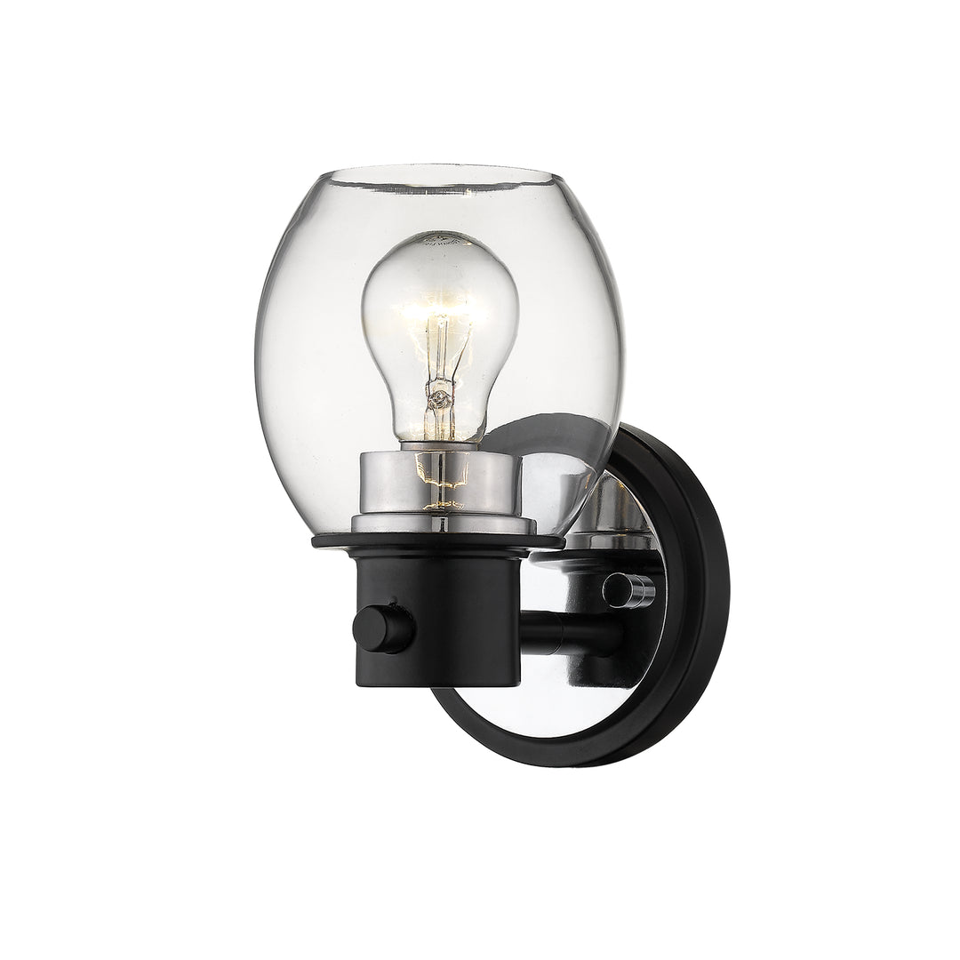 Millennium 3551-MB/PN Wall Light - Matte Black/Polished Nickel