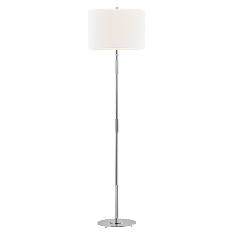 Hudson Valley Lighting L3724-PN Bowery One Light Floor Lamp Lamp Chrome