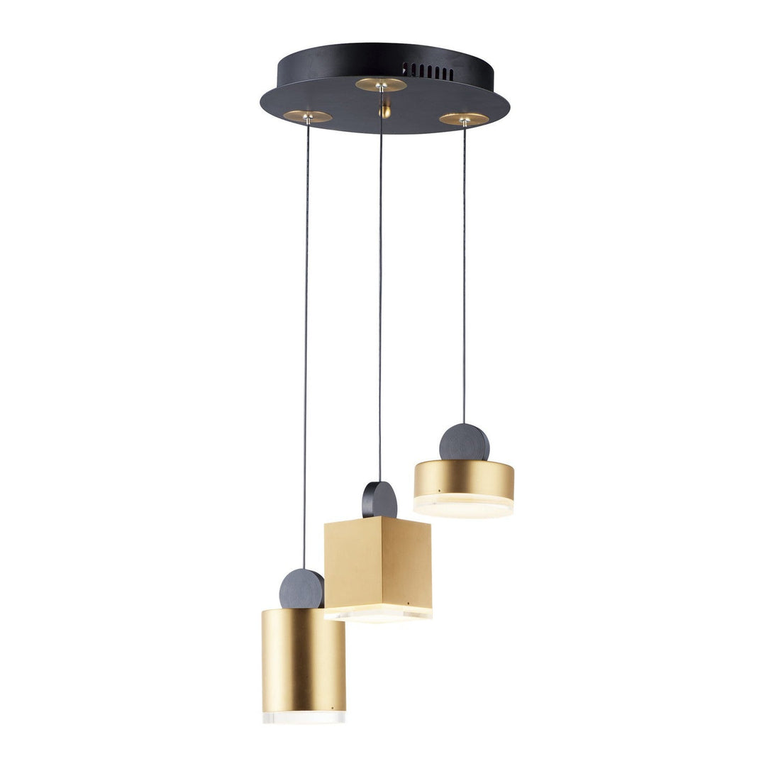 ET2 by Maxim Nob E20863-75BKGLD Pendant Light - Black / Gold