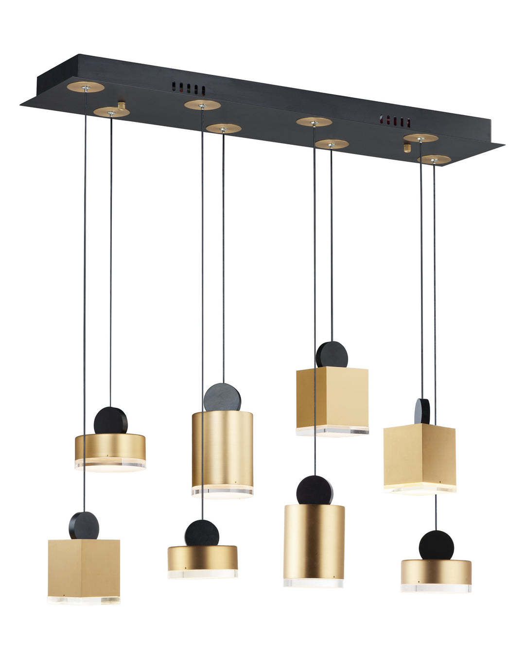 ET2 by Maxim Nob E20867-75BKGLD Pendant Light - Black / Gold