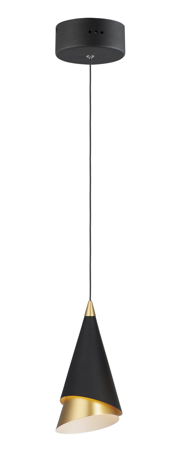 ET2 by Maxim Mermaid E21441-BKMG Pendant Light - Black / Metallic Gold