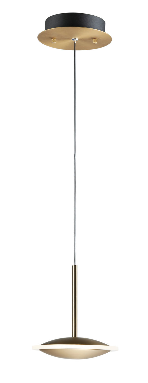 ET2 by Maxim Saucer E21541-90BKGLD Pendant Light - Black / Gold