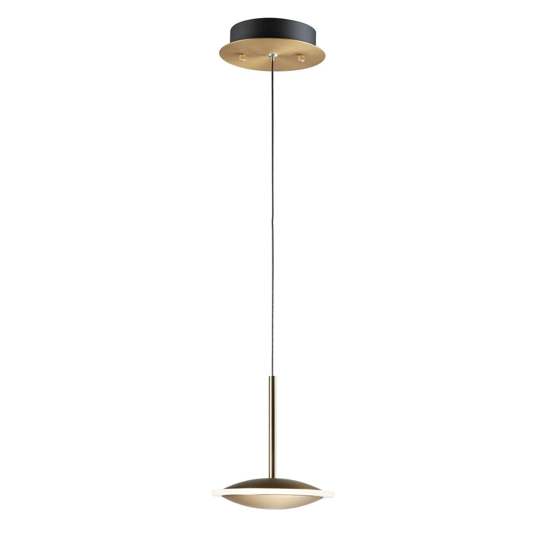 ET2 by Maxim Saucer E21541-90BKGLD Pendant Light - Black / Gold