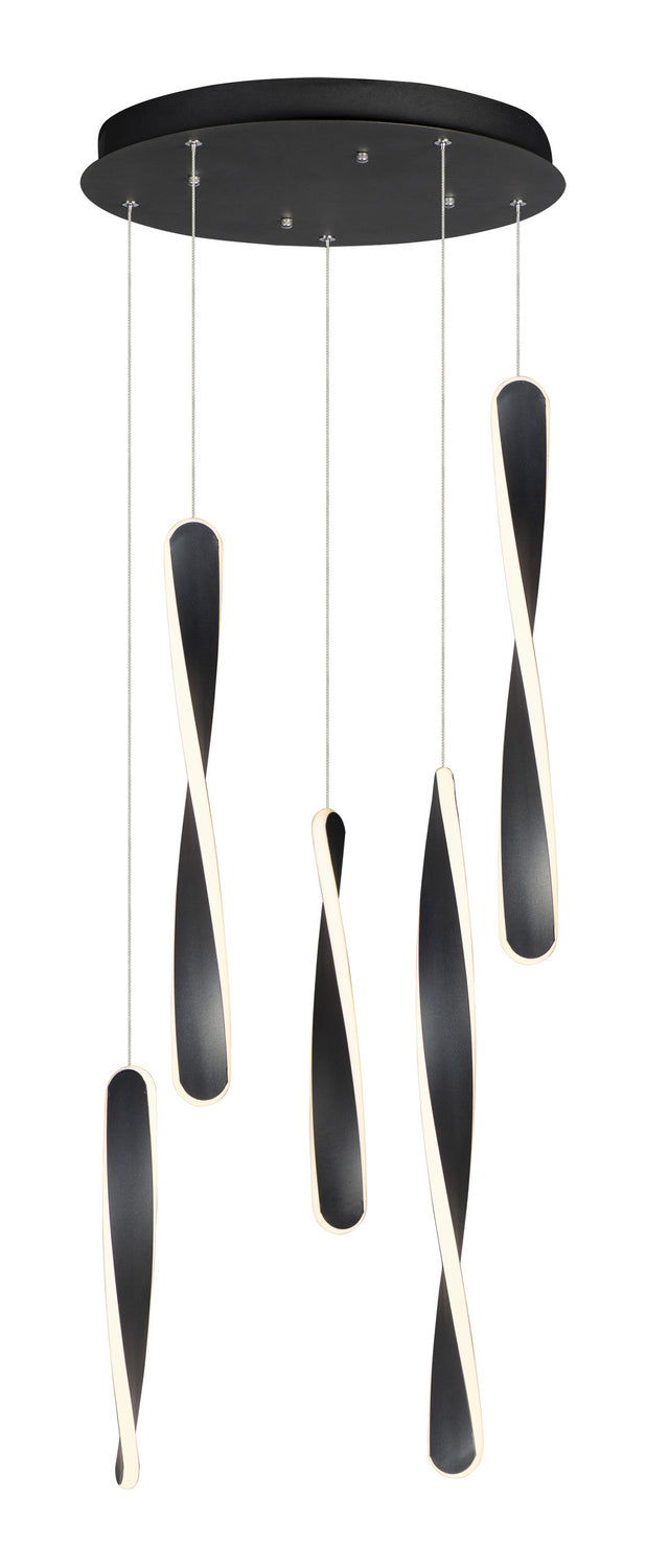 ET2 by Maxim Pirouette E24154-BK Chandelier Light - Black