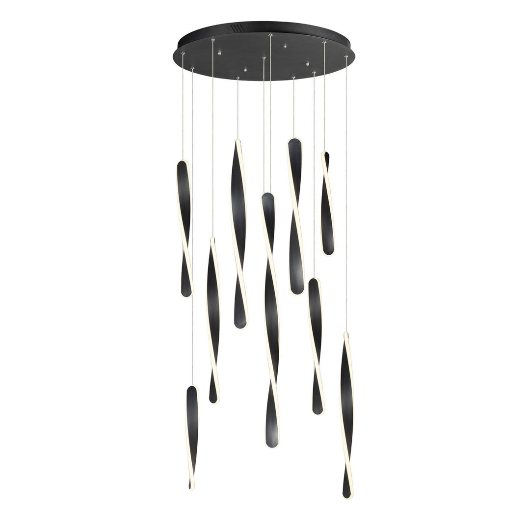 ET2 by Maxim Pirouette E24156-BK Chandelier Light - Black