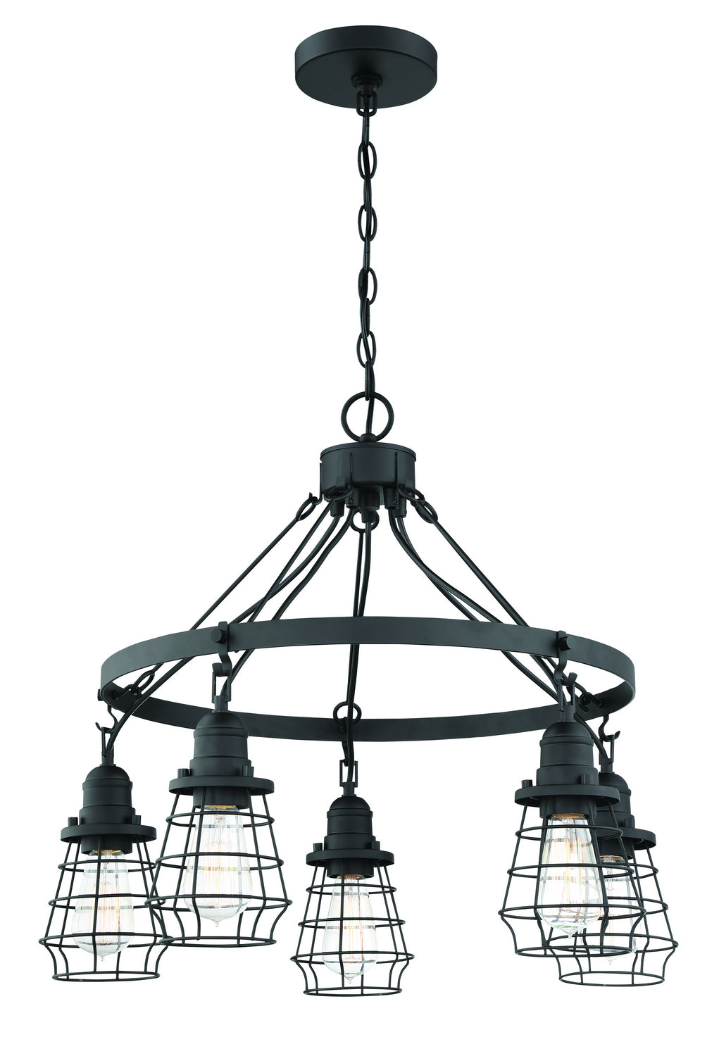 Craftmade Thatcher 50625-FB Chandelier Light - Flat Black