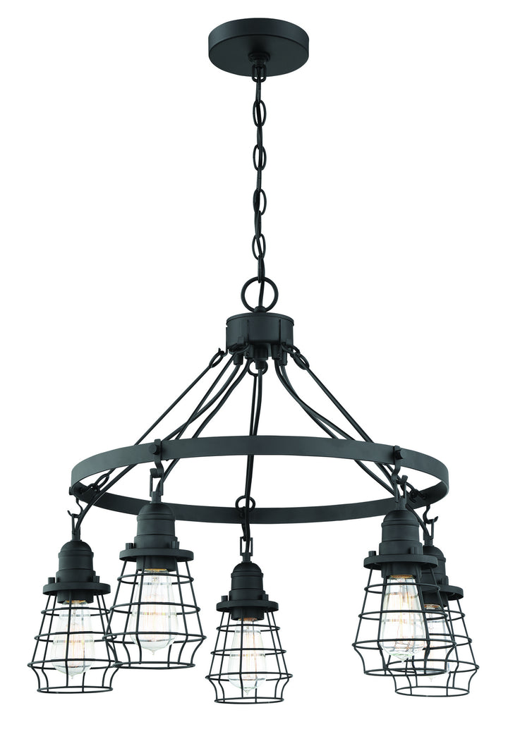 Craftmade Thatcher 50625-FB Chandelier Light - Flat Black