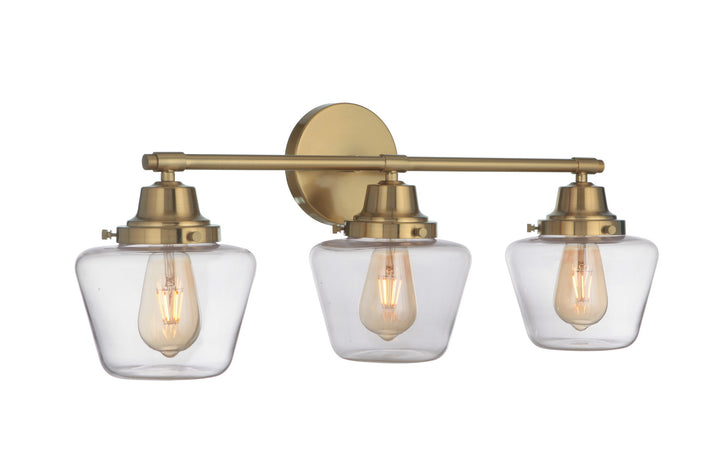 Craftmade Essex 19528SB3 Bath Vanity Light 28 in. wide - Satin Brass