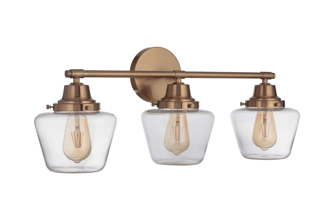 Craftmade Essex 19528SB3 Bath Vanity Light 28 in. wide - Satin Brass