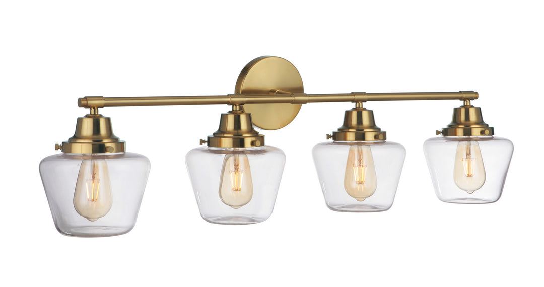 Craftmade Essex 19538SB4 Bath Vanity Light 38 in. wide - Satin Brass