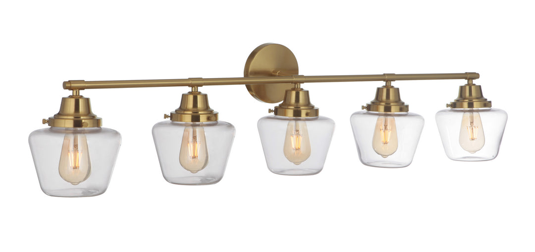 Craftmade Essex 19548SB5 Bath Vanity Light 49 in. wide - Satin Brass