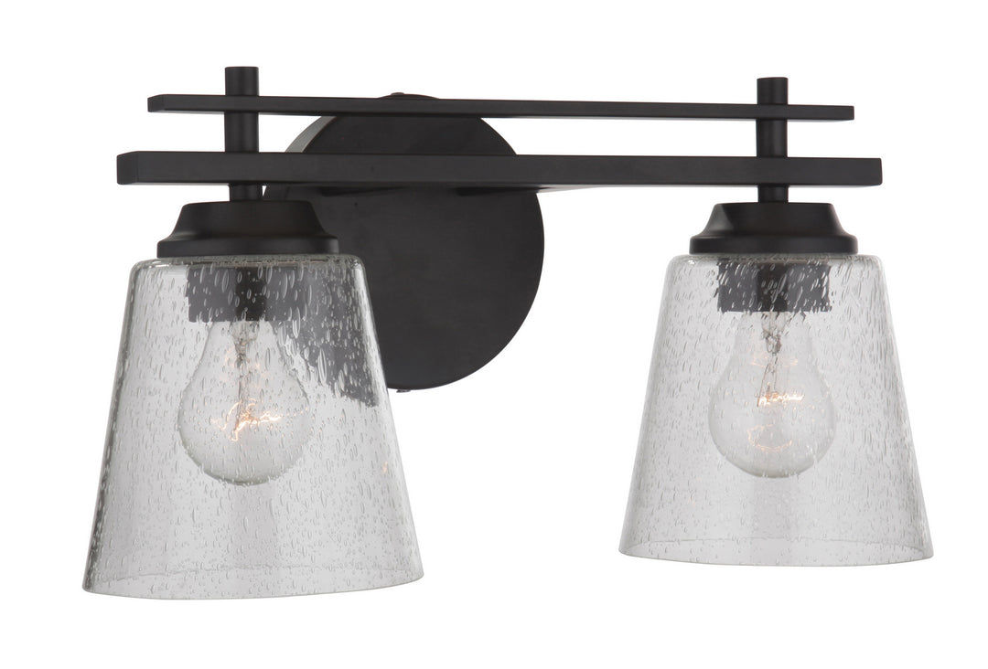 Craftmade Drake 19616FB2 Bath Vanity Light 16 in. wide - Flat Black