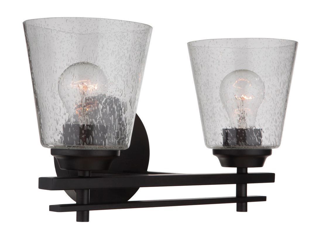 Craftmade Drake 19616FB2 Bath Vanity Light 16 in. wide - Flat Black