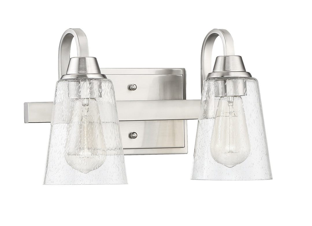 Craftmade Grace 41902-BNK-CS Bath Vanity Light 14 in. wide - Brushed Polished Nickel