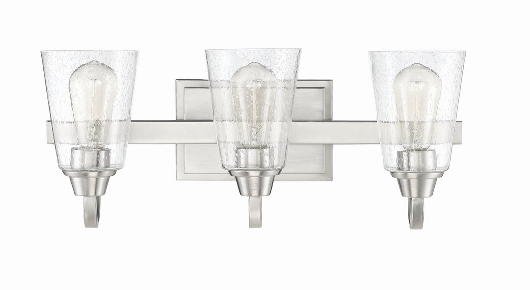 Craftmade Grace 41903-BNK-CS Bath Vanity Light 21 in. wide - Brushed Polished Nickel