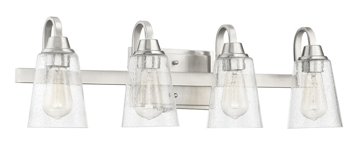 Craftmade Grace 41904-BNK-CS Bath Vanity Light 28 in. wide - Brushed Polished Nickel