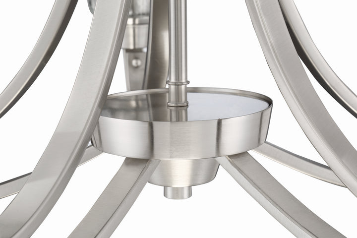 Craftmade Grace 41925-BNK-CS Chandelier Light - Brushed Polished Nickel
