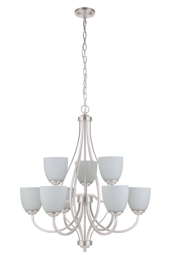 Craftmade Serene 49929-BNK-WG Chandelier Light - Brushed Polished Nickel