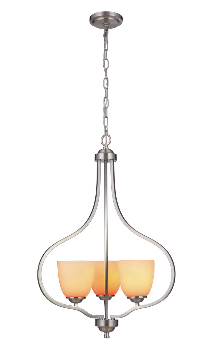 Craftmade Serene 49933-BNK-WG Chandelier Light - Brushed Polished Nickel