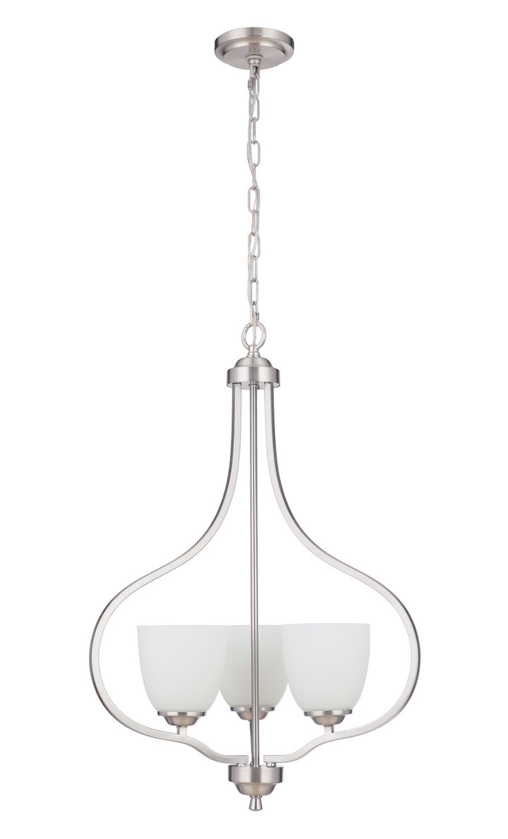 Craftmade Serene 49933-BNK-WG Chandelier Light - Brushed Polished Nickel