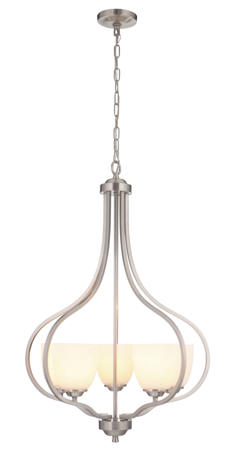 Craftmade Serene 49935-BNK-WG Chandelier Light - Brushed Polished Nickel