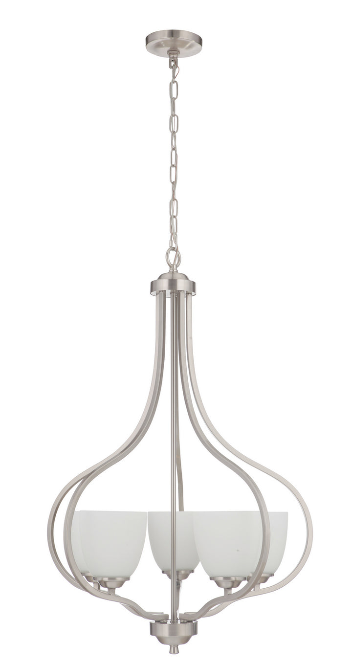 Craftmade Serene 49935-BNK-WG Chandelier Light - Brushed Polished Nickel