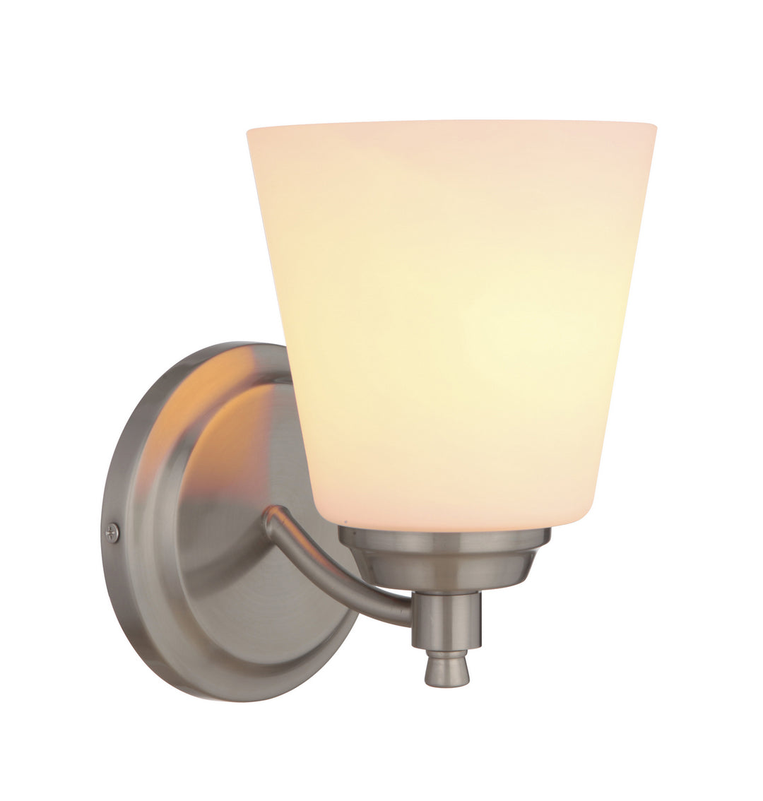 Craftmade Tyler 50201-BNK-WG Wall Sconce Light - Brushed Polished Nickel