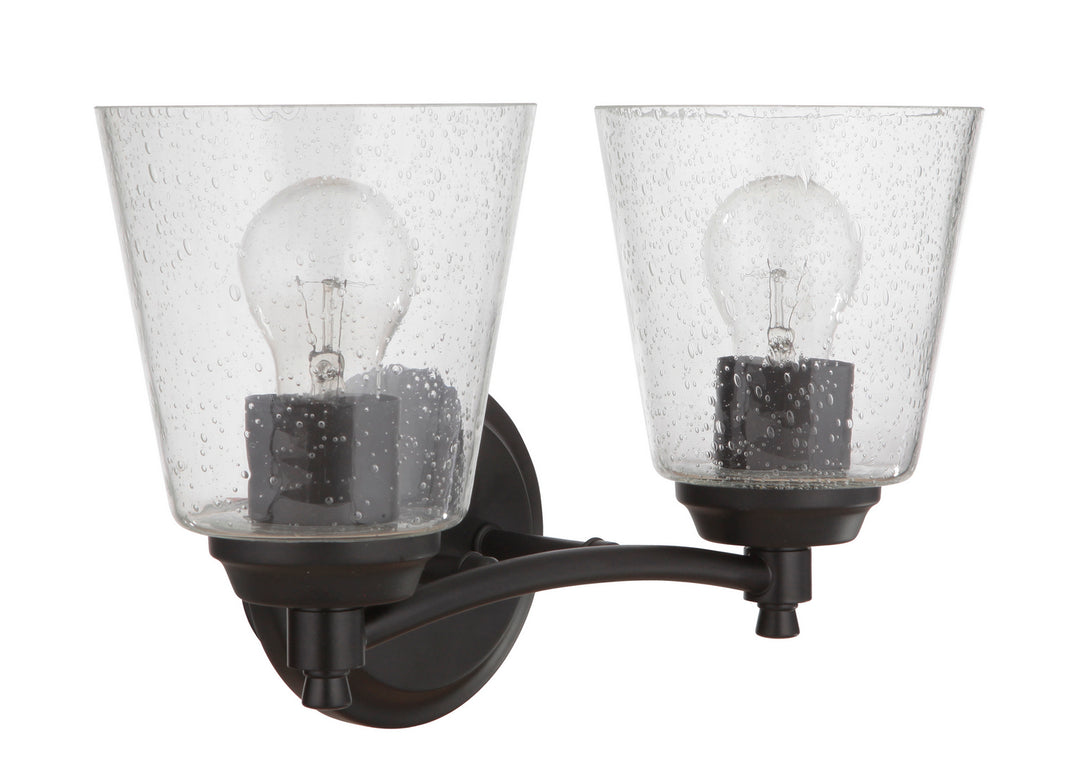 Craftmade Tyler 50202-FB Bath Vanity Light 14 in. wide - Flat Black