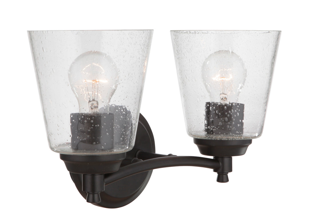 Craftmade Tyler 50202-FB Bath Vanity Light 14 in. wide - Flat Black