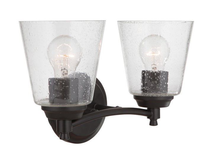 Craftmade Tyler 50202-FB Bath Vanity Light 14 in. wide - Flat Black