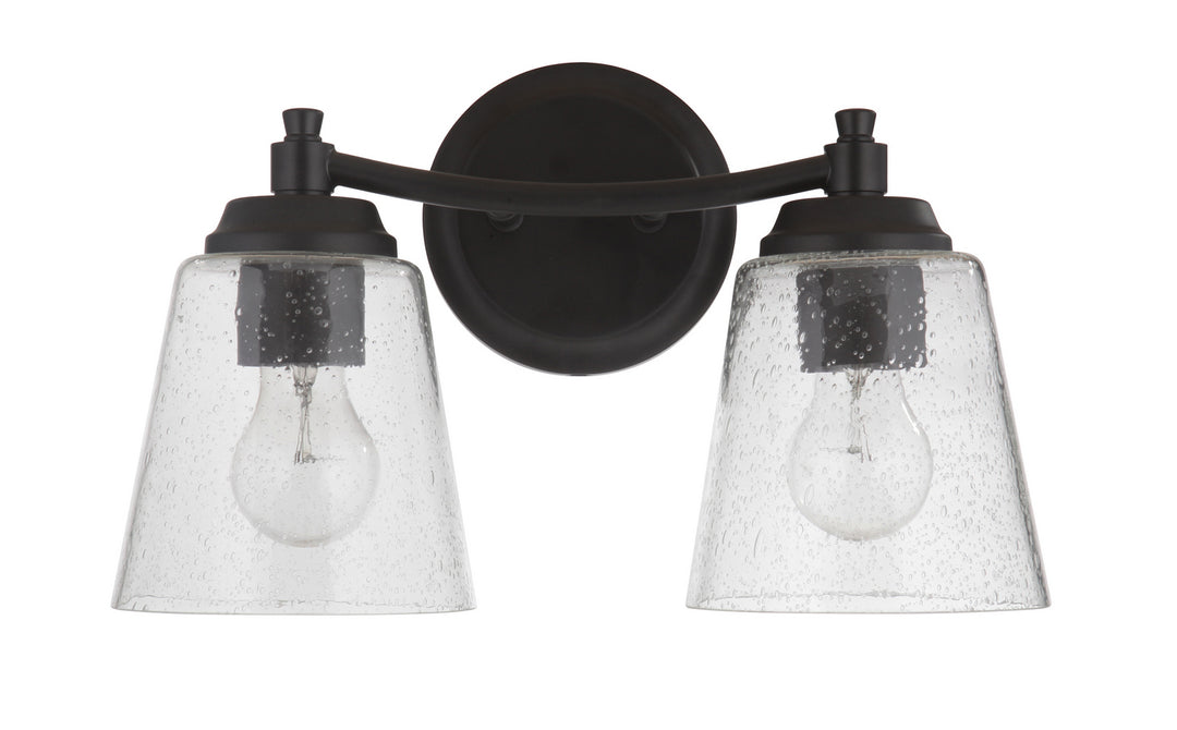 Craftmade Tyler 50202-FB Bath Vanity Light 14 in. wide - Flat Black