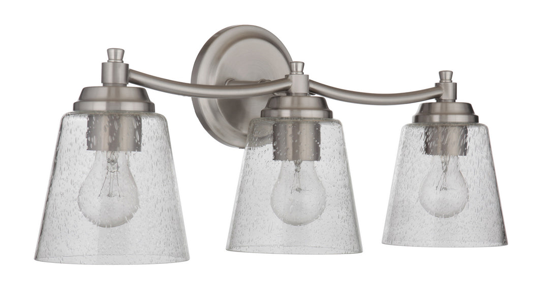 Craftmade Tyler 50203-BNK Bath Vanity Light 23 in. wide - Brushed Polished Nickel