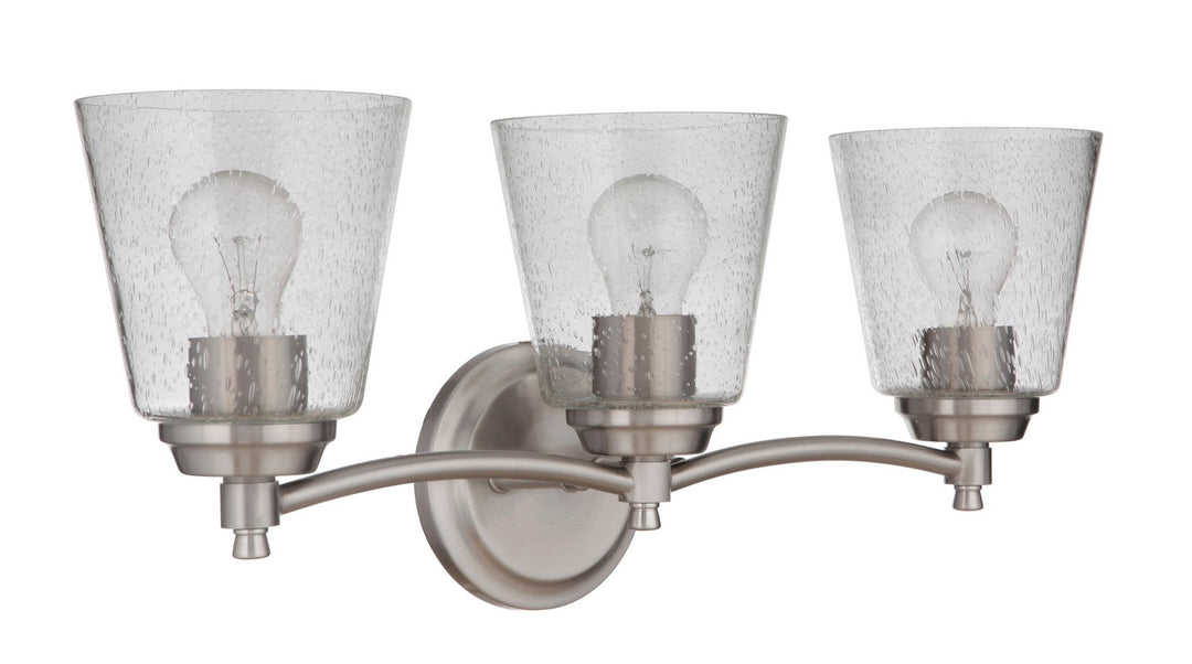 Craftmade Tyler 50203-BNK Bath Vanity Light 23 in. wide - Brushed Polished Nickel