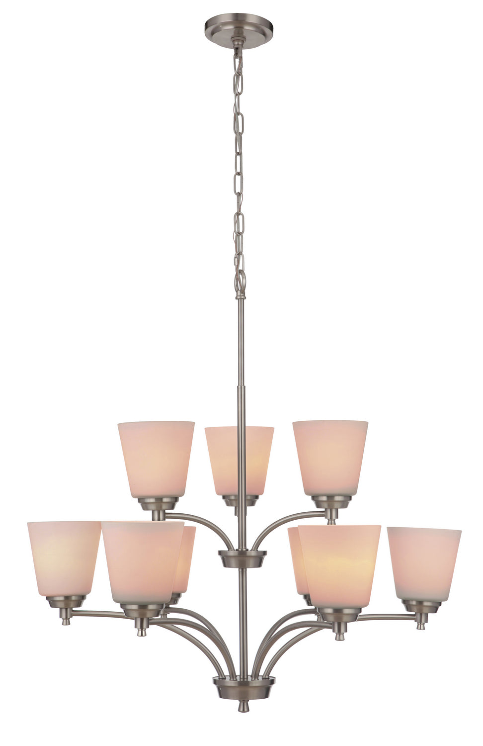 Craftmade Tyler 50229-BNK-WG Chandelier Light - Brushed Polished Nickel