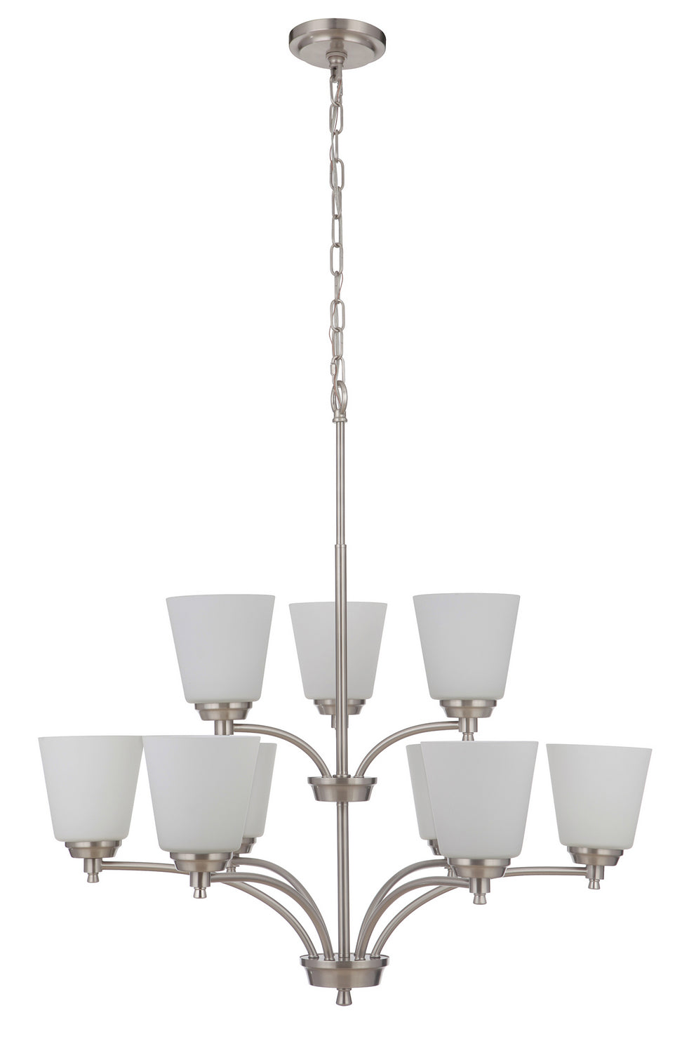 Craftmade Tyler 50229-BNK-WG Chandelier Light - Brushed Polished Nickel