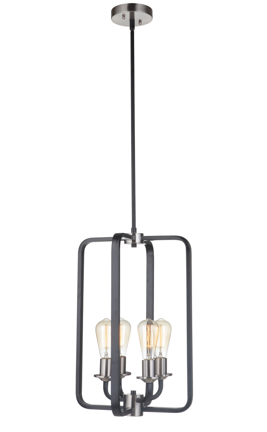 Craftmade Randolph 50334-FBBNK Pendant Light - Flat Black/Brushed Polished Nickel