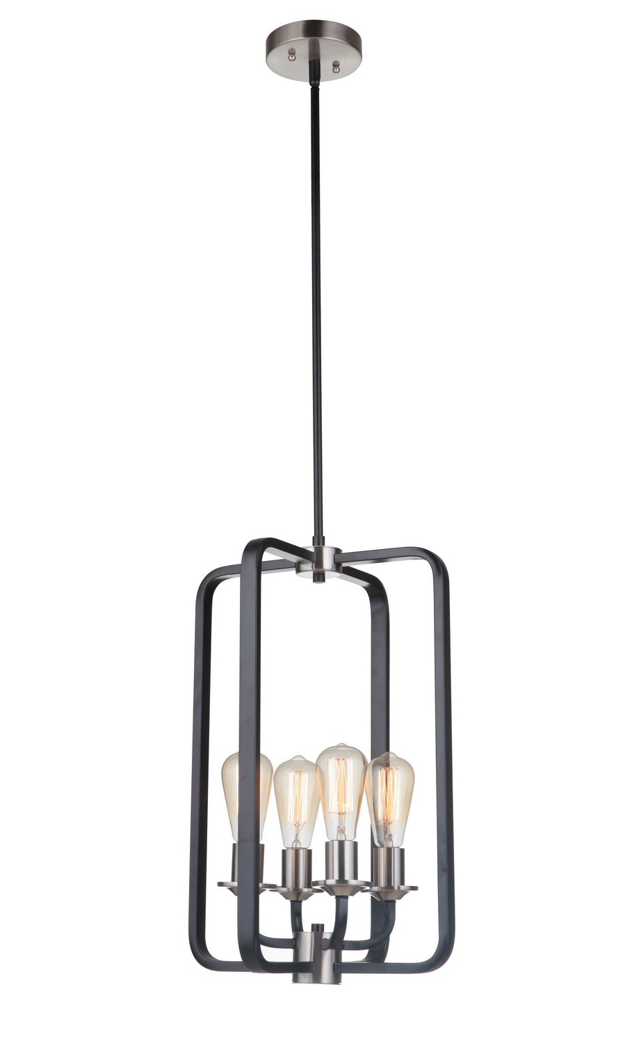 Craftmade Randolph 50334-FBBNK Pendant Light - Flat Black/Brushed Polished Nickel