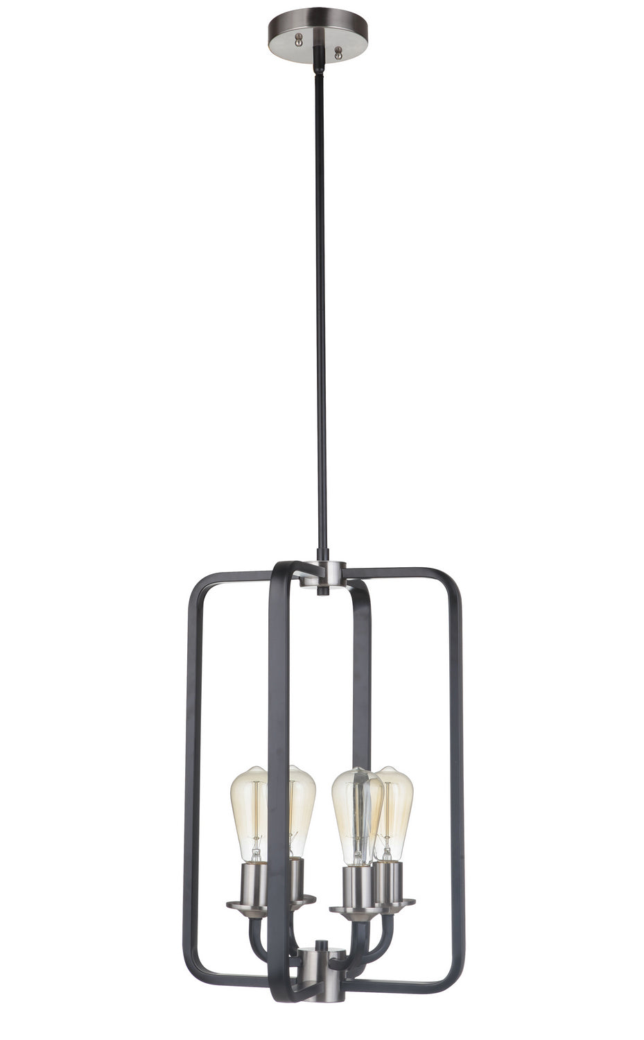 Craftmade Randolph 50334-FBBNK Pendant Light - Flat Black/Brushed Polished Nickel