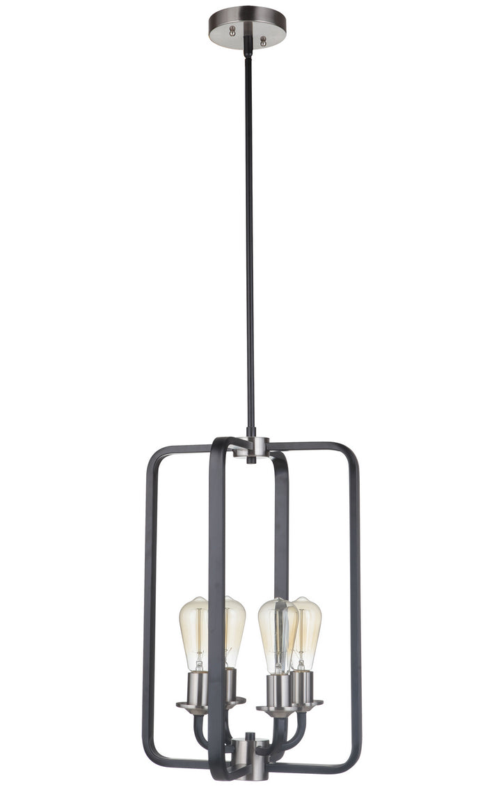Craftmade Randolph 50334-FBBNK Pendant Light - Flat Black/Brushed Polished Nickel