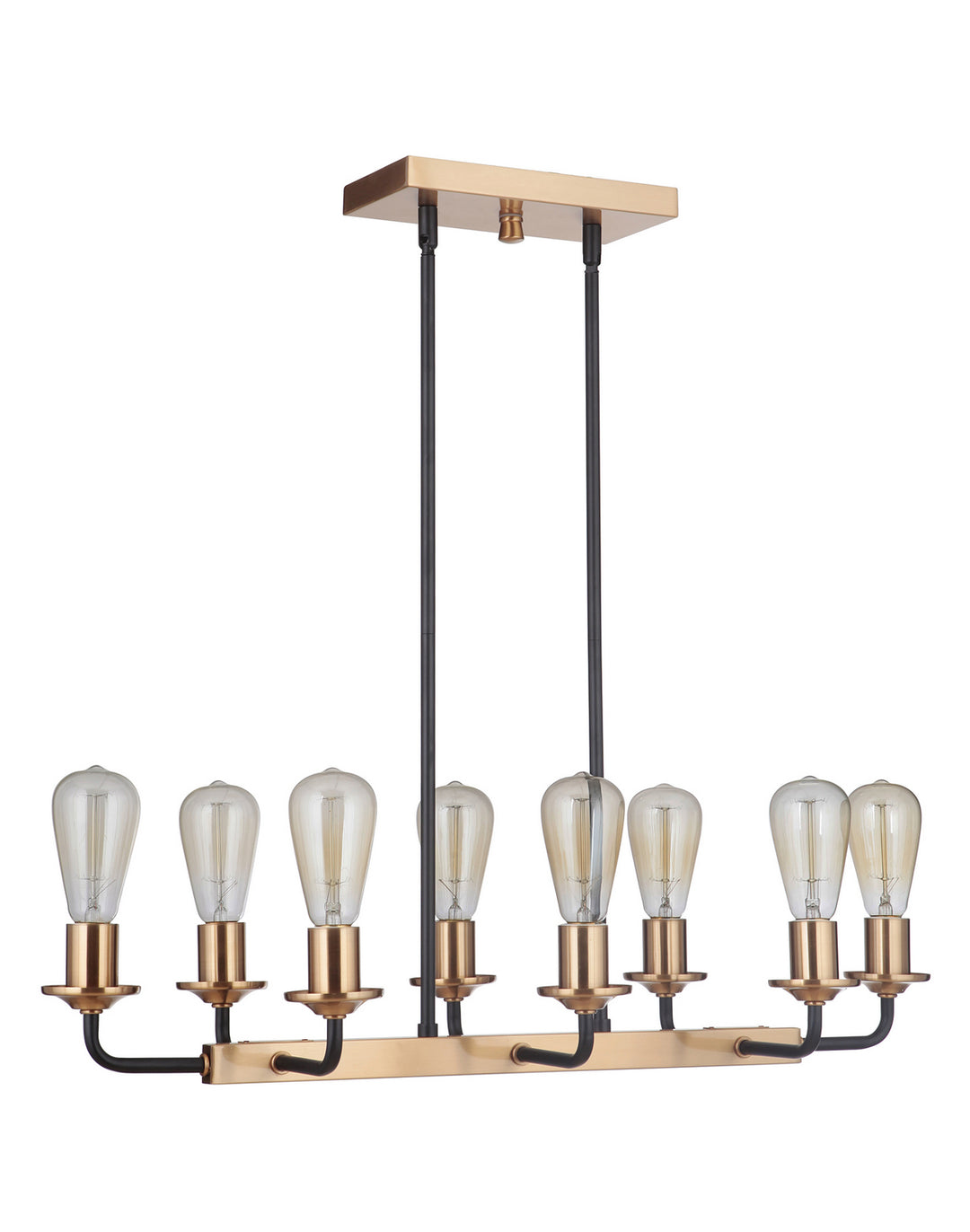 Craftmade Randolph 50378-FBSB Pendant Light - Flat Black/Satin Brass