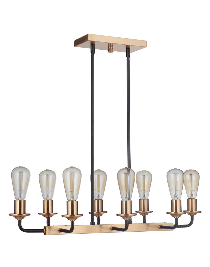 Craftmade Randolph 50378-FBSB Pendant Light - Flat Black/Satin Brass