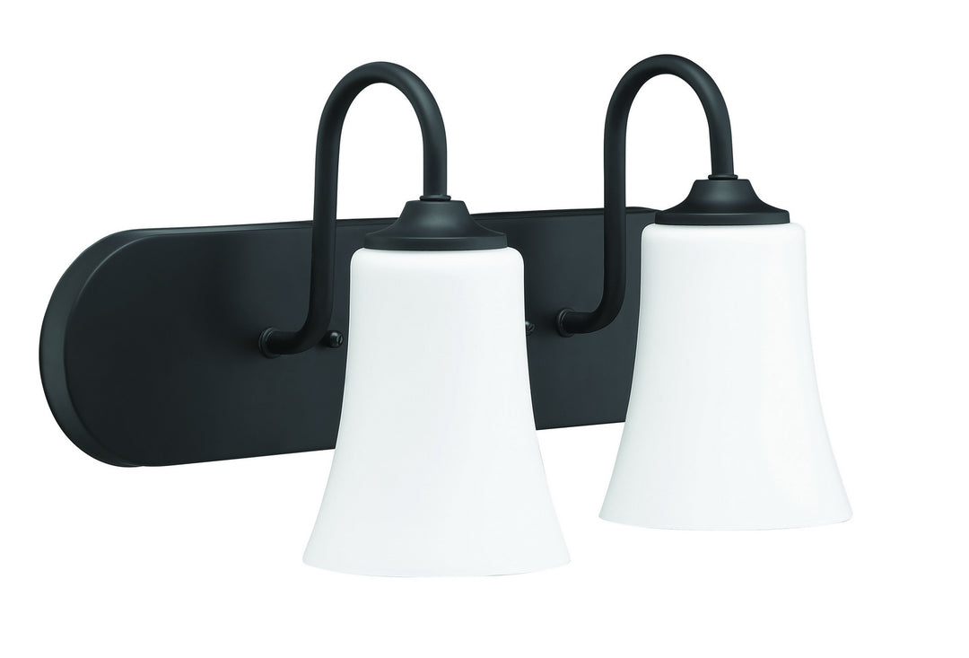 Craftmade Gwyneth 50402-FB-WG Bath Vanity Light 18 in. wide - Flat Black