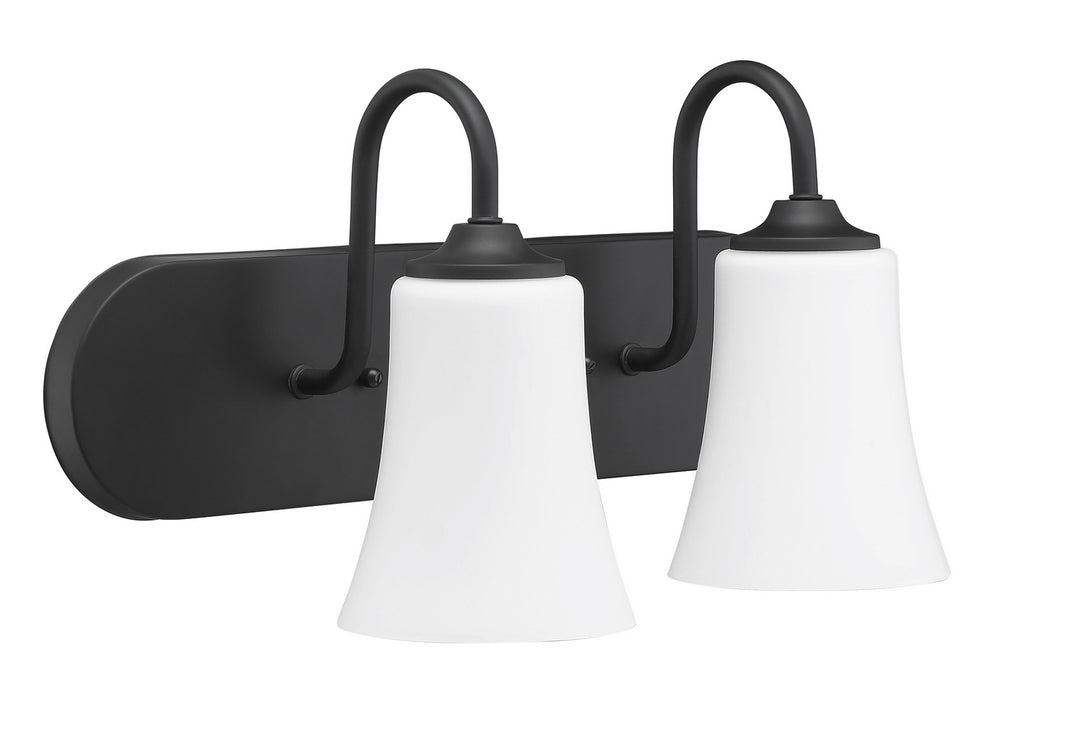 Craftmade Gwyneth 50402-FB-WG Bath Vanity Light 18 in. wide - Flat Black