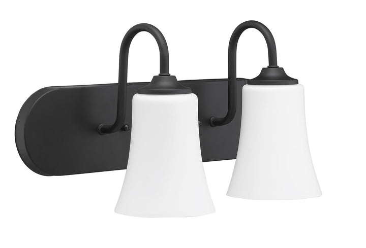 Craftmade Gwyneth 50402-FB-WG Bath Vanity Light 18 in. wide - Flat Black