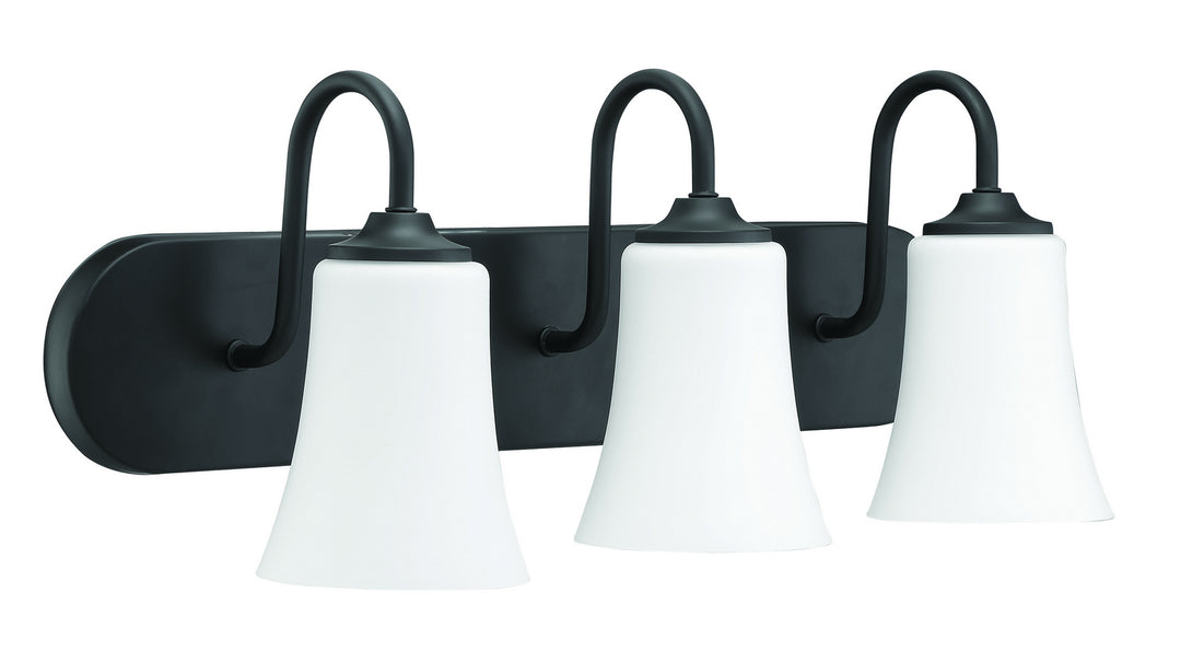 Craftmade Gwyneth 50403-FB-WG Bath Vanity Light 24 in. wide - Flat Black